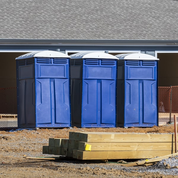 are there any restrictions on what items can be disposed of in the porta potties in Cyril